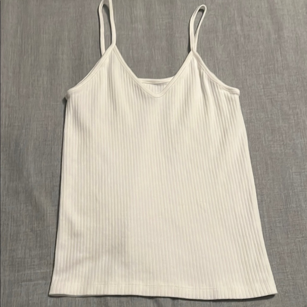 Brandy Melville Cream Ribbed Camisole